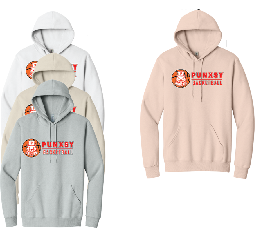 1F. 57/43 Cotton/Poly Premium Blend Hooded Sweatshirt