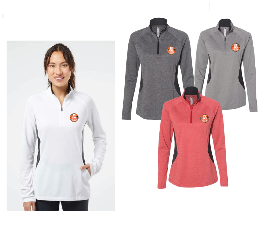 2D. Adidas - Ladies Lightweight Quarter-Zip Pullover