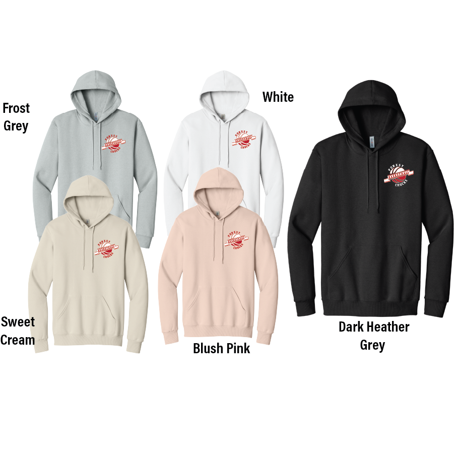 B1. 57/43 Cotton/Poly Premium Hooded Sweatshirt