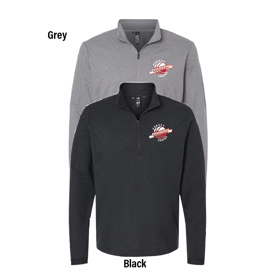 B6.   Adidas -Adult Lightweight Raglan 1/4 Zip